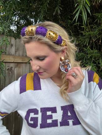 LSU Tiger Earrings